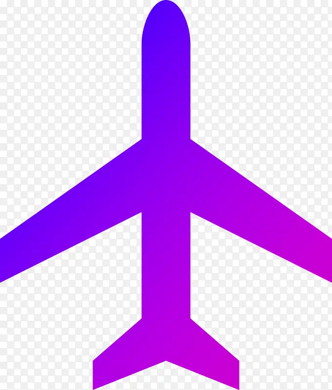 蓝紫色，渐变，飞机，矢量，放大，方便