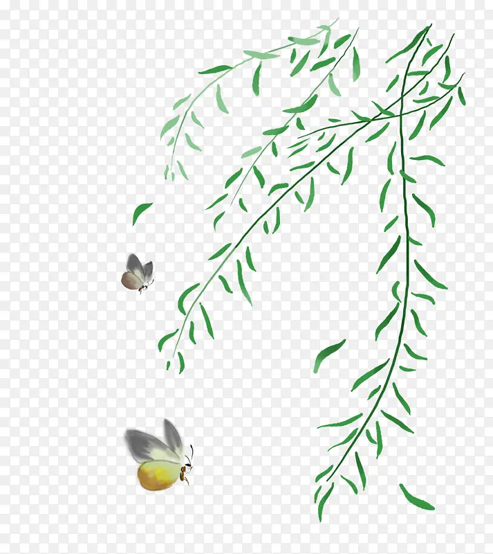 杨柳随风飘荡