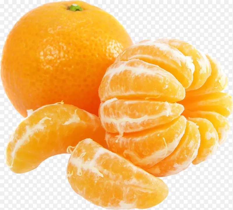 免扣剥开的额橘子