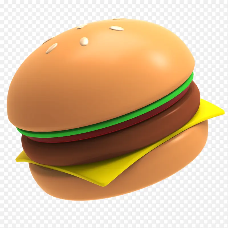 3D高清汉堡包