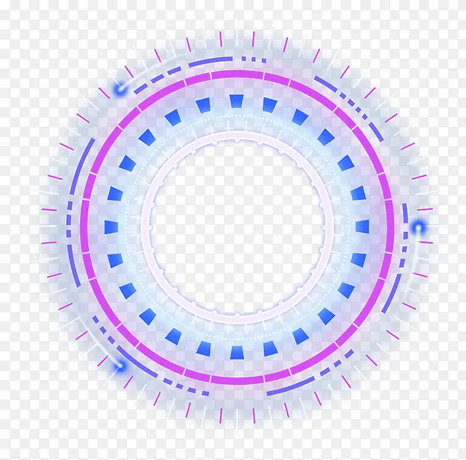 蓝紫科技圆环