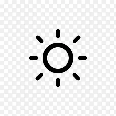 太阳室外icon线性小图标PNG下载