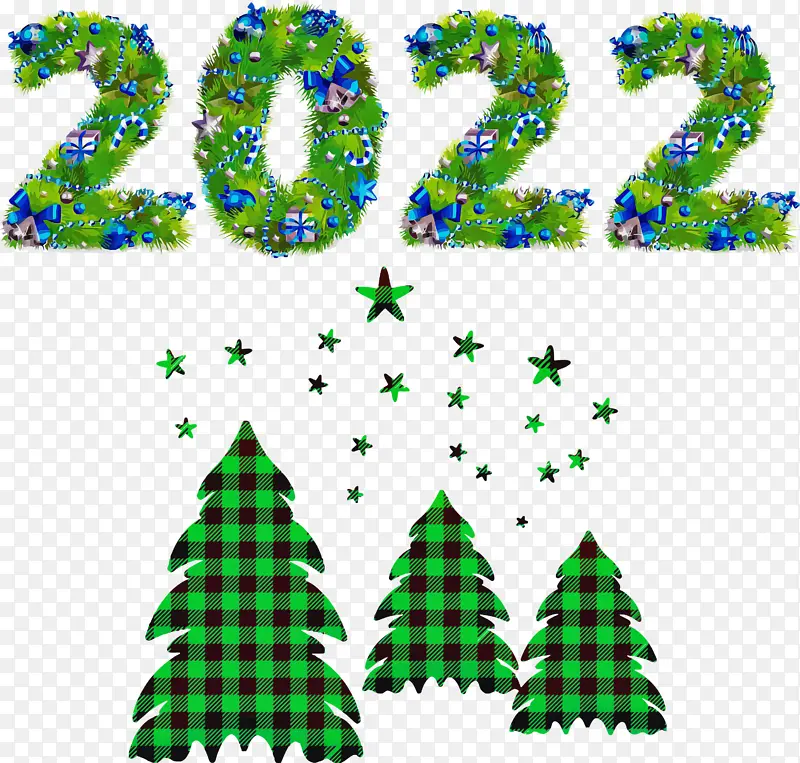 新年圣诞元素2022字体元素