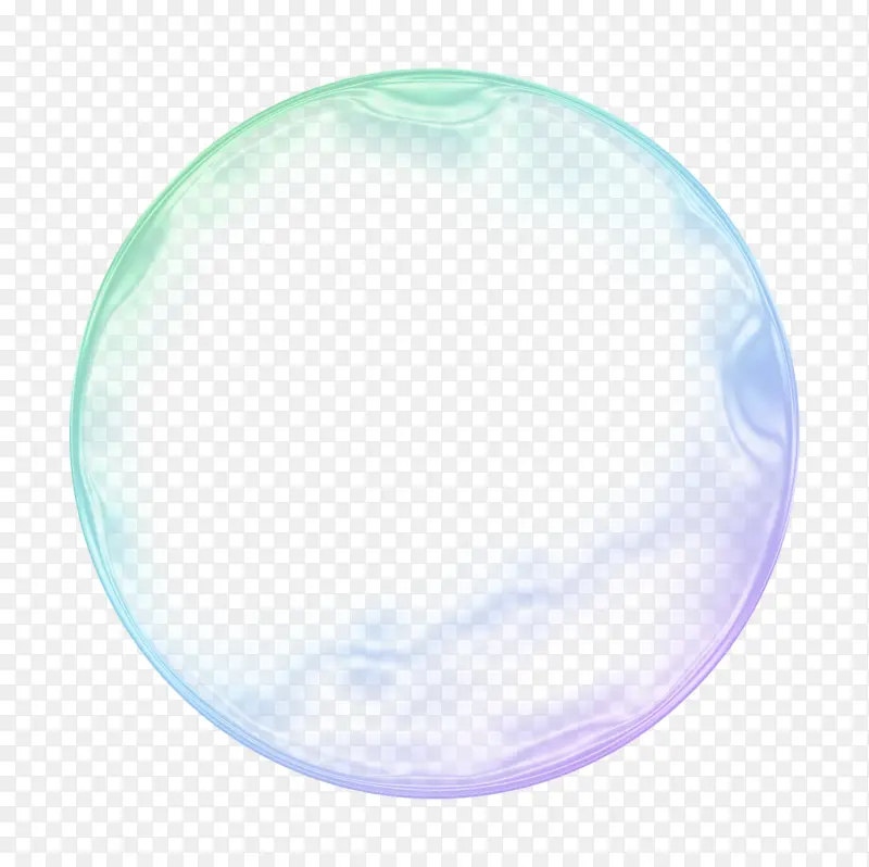 彩色气泡透明素材