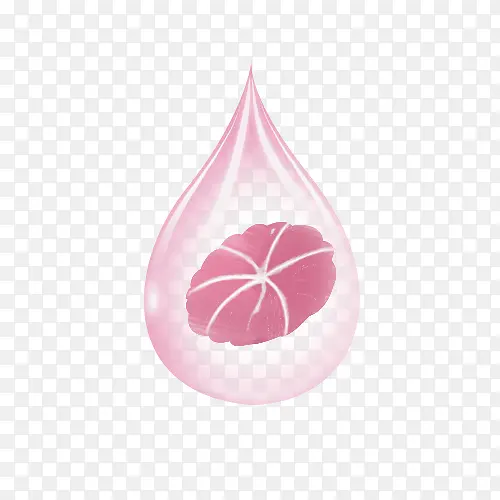 粉色化妆品水滴