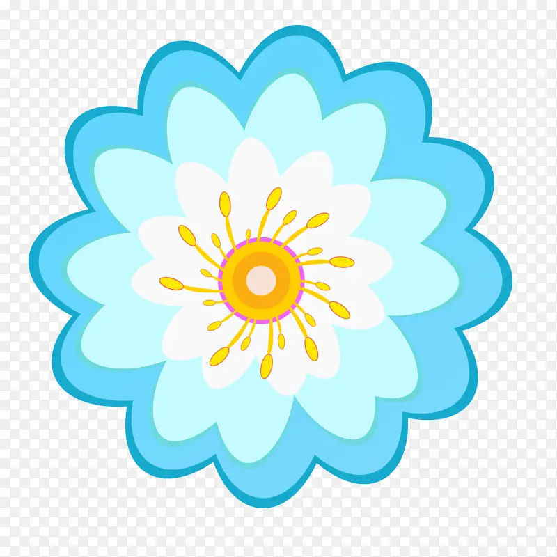一朵蓝色的小花
