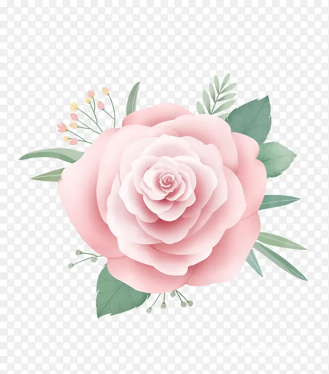花花草草 玫瑰 花  手绘 花朵