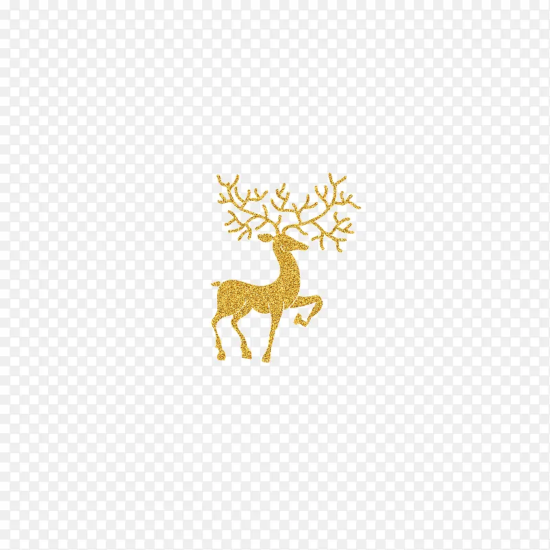 圣诞金色麋鹿