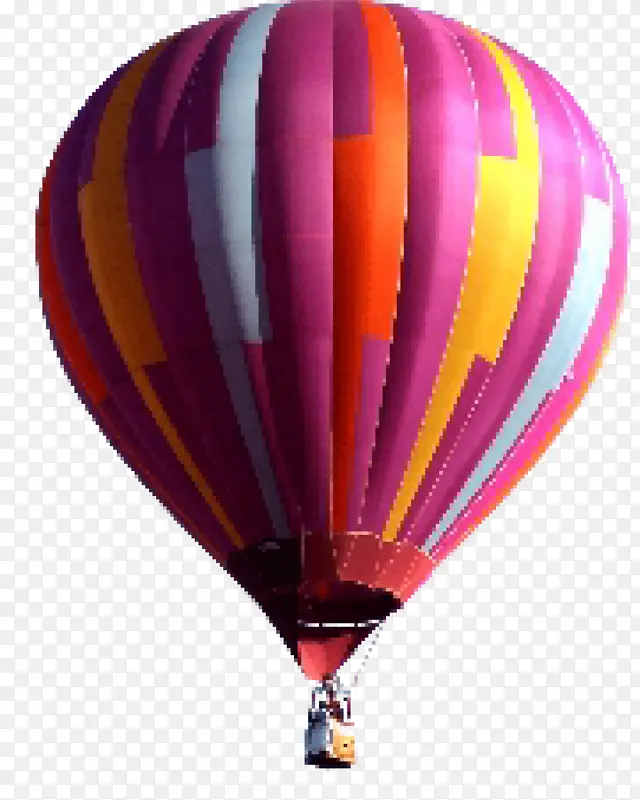紫色气球，气球，热气球，旅行热气球