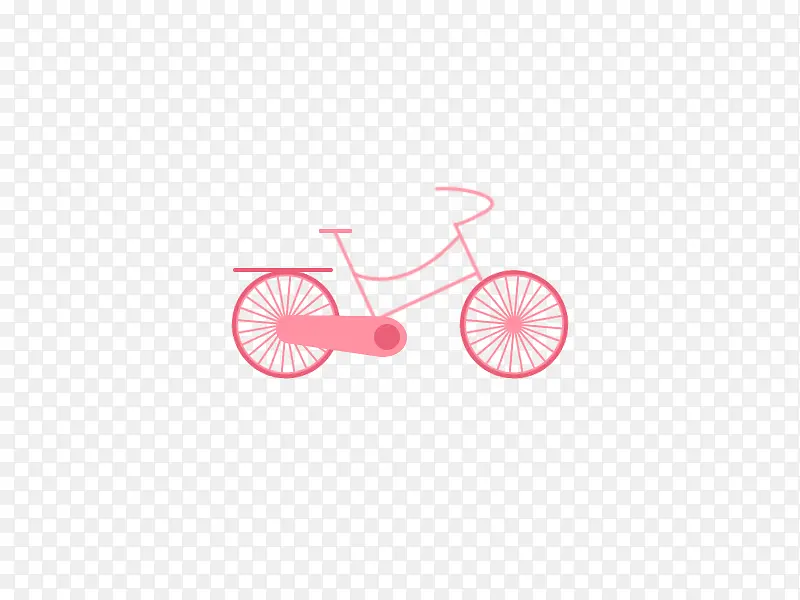 浪漫粉色自行车