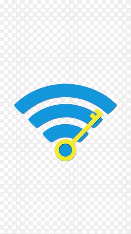 wifi钥匙蓝色