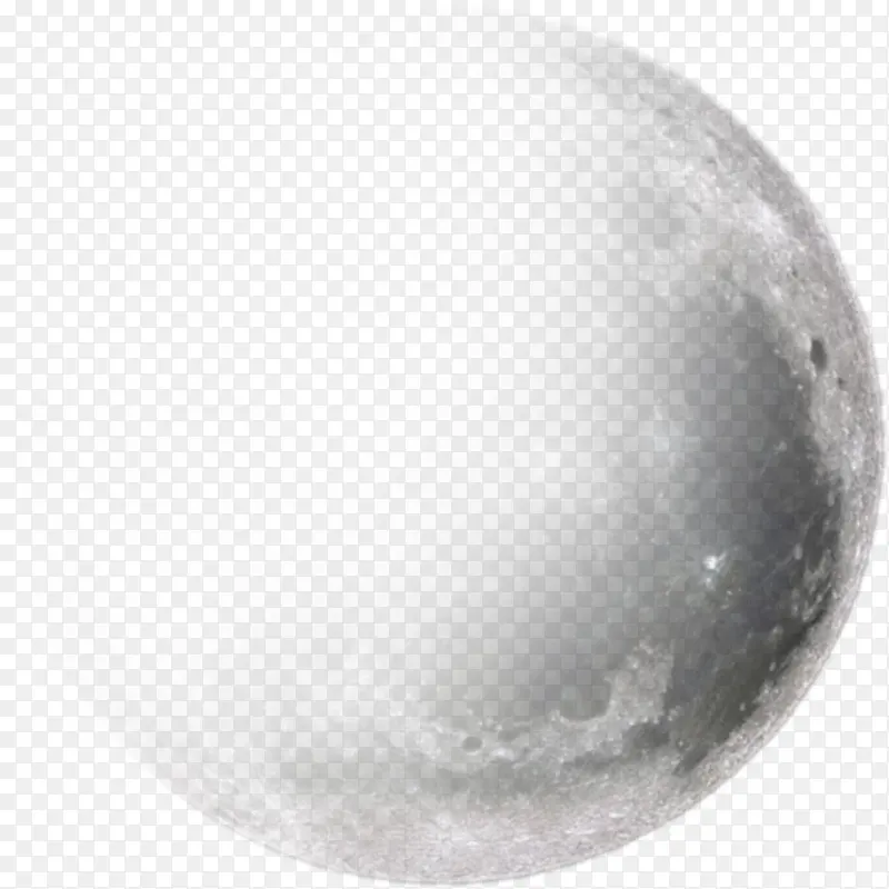 月球 月牙 朦胧 透明背景
