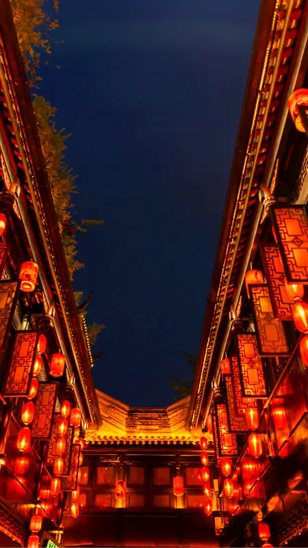 中国风团圆夜景