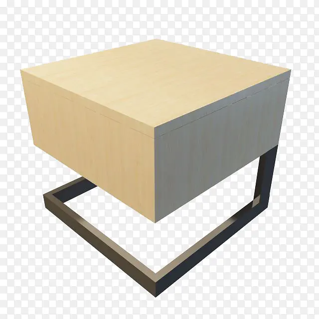方形床头柜素材