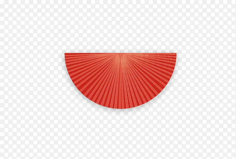 圆形折扇红色