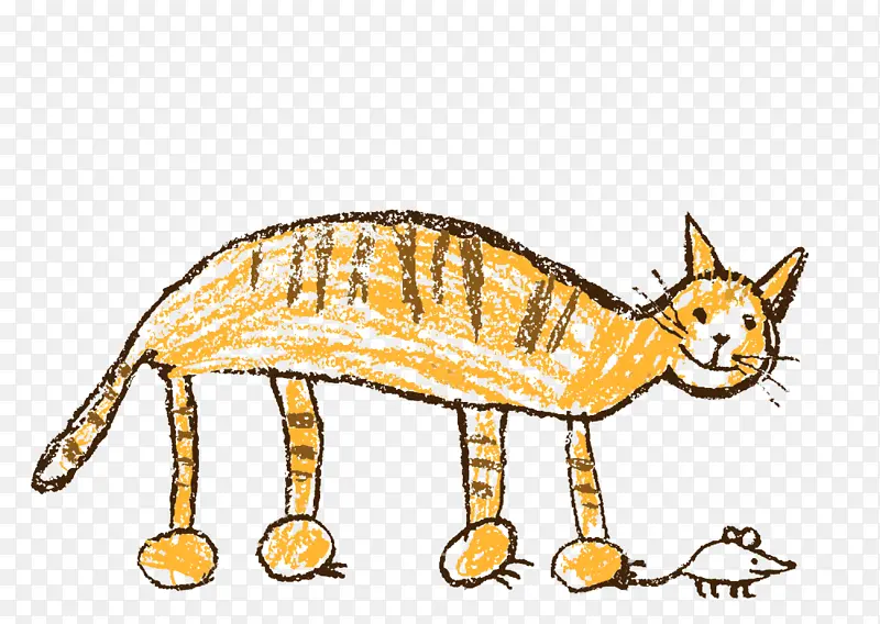 儿童手绘小猫