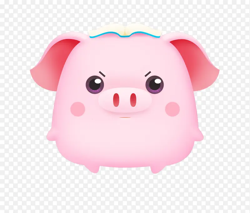 一只粉色的小猪猪