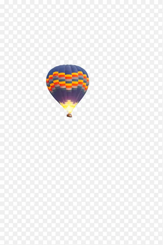 飞到天空中的热气球