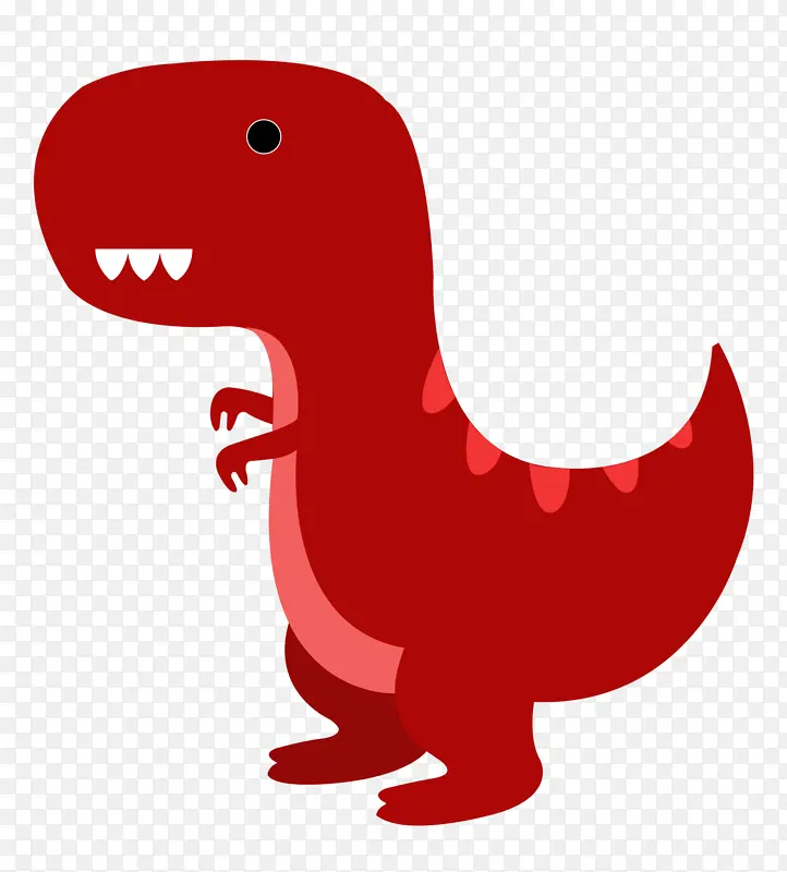 红颜色的小恐龙