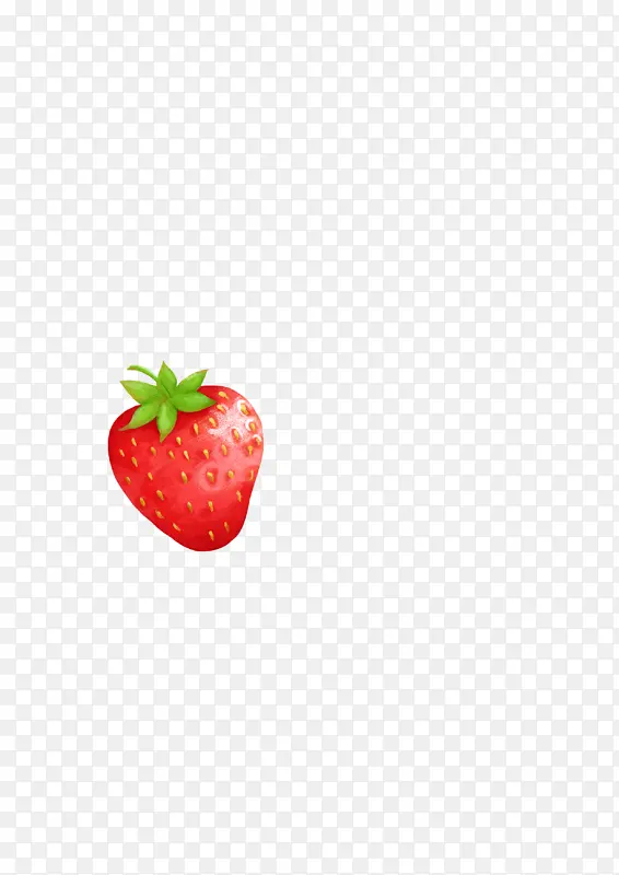 手绘小草莓水果
