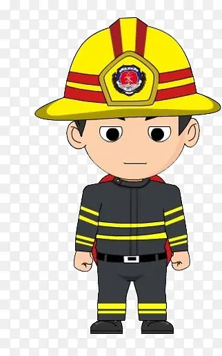 消防   消防员  卡通