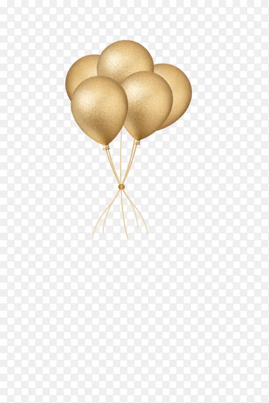 金色气球气球