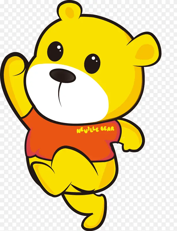可爱的黄色小熊