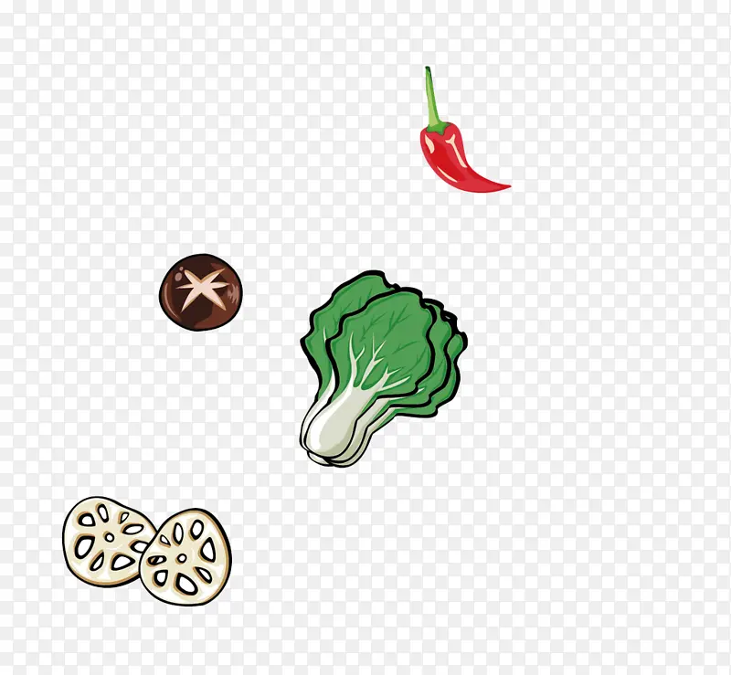 新鲜蔬菜矢量图