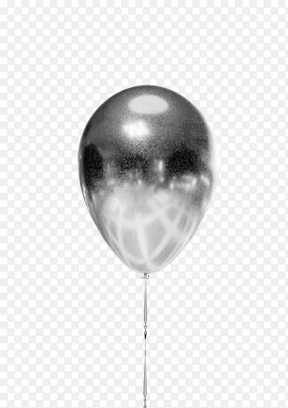 蒸汽波 酸性 气球 银色 金属 拉丝
