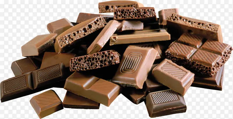 一堆巧克力糖果