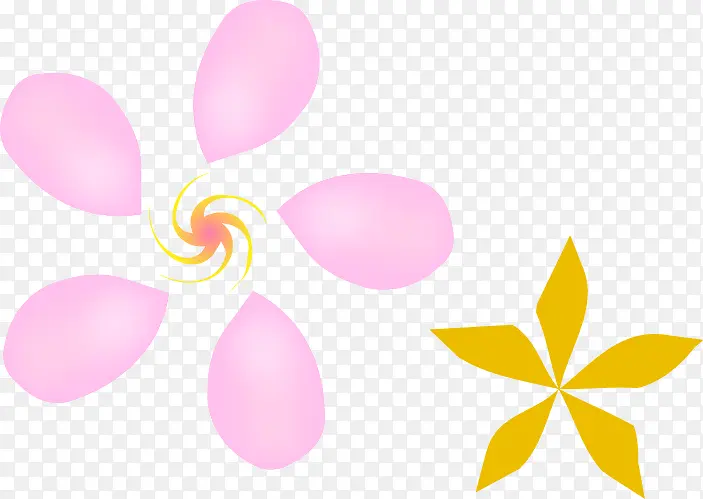 粉色樱花小花瓣