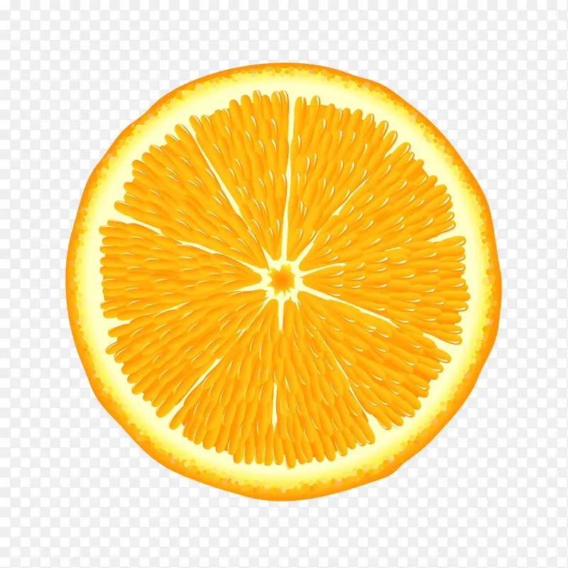 橙子水果切片的橙子
