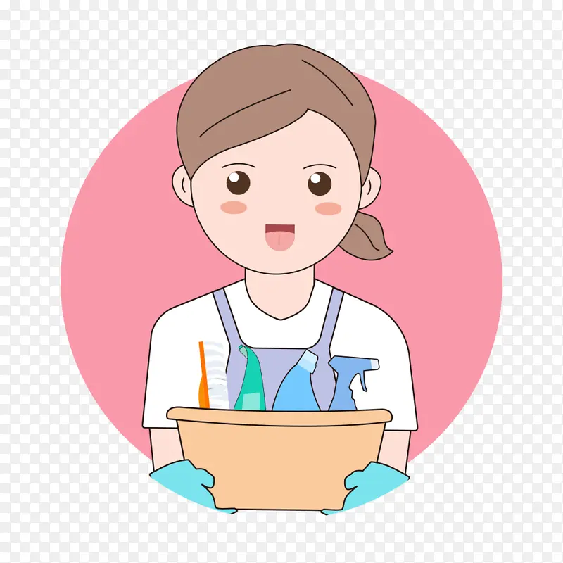 家政保洁插画PNG图片素材下载_图片编号ymxxdkdr-免抠素材网