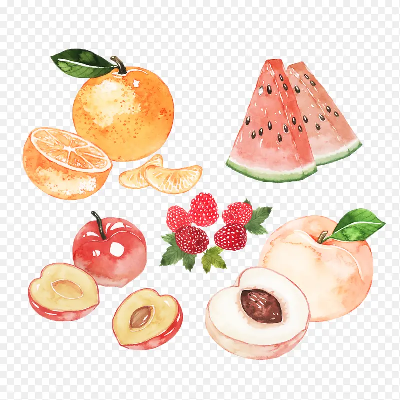 各种夏季水果