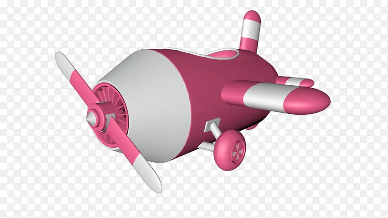C4d粉色飞机