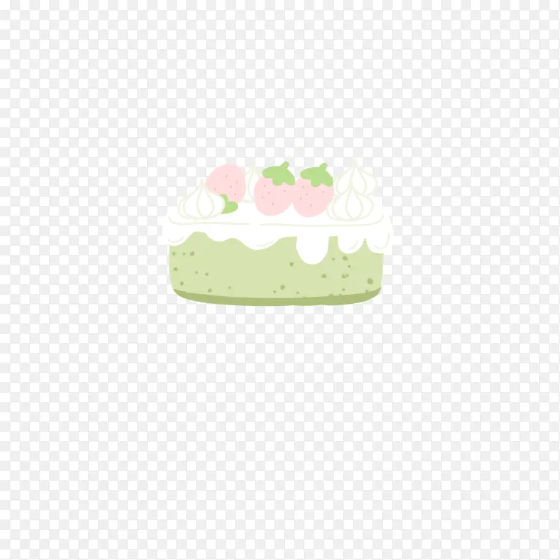 抹茶绿色小蛋糕