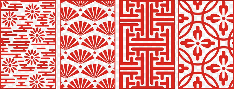 中国风传统花纹矢量素材