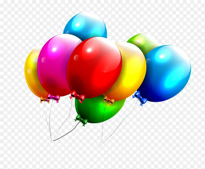 彩色气球节日