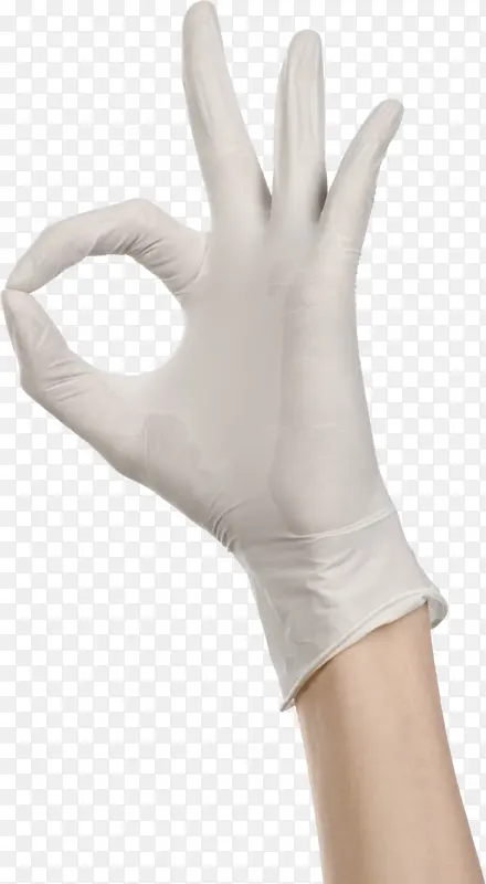 一次性PVC医用手套免扣元素