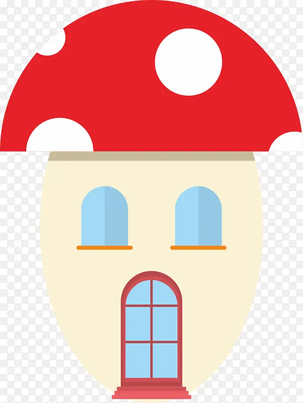 蘑菇卡通小房子