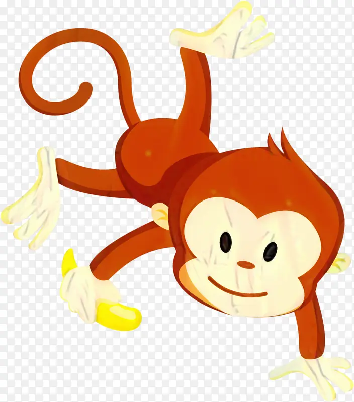 吃香蕉的野猴子