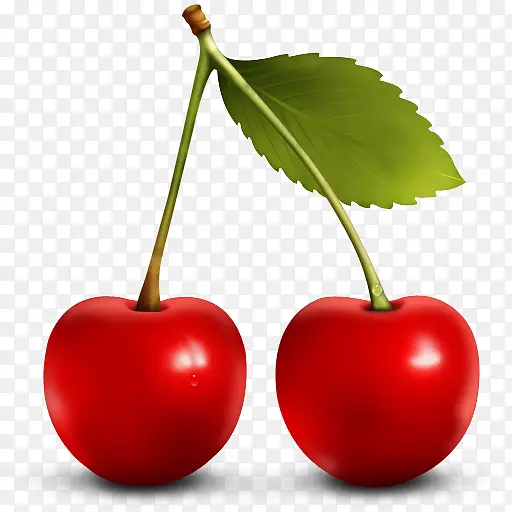 高清PNG水果-红樱桃