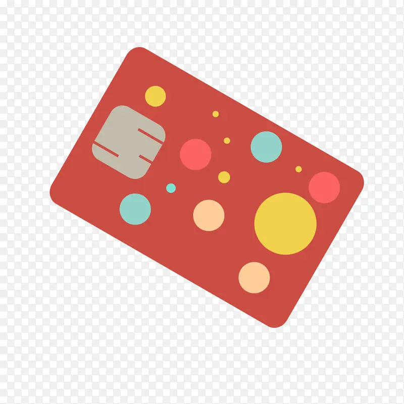 扁平化简约信用卡银行卡会员卡卡片