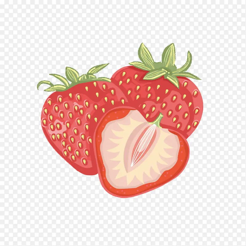 可爱卡通草莓