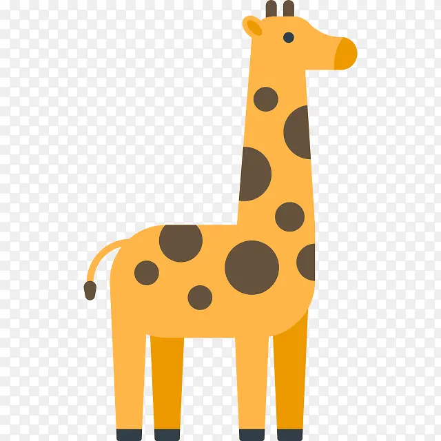 长颈鹿 卡通 图标 PNG
