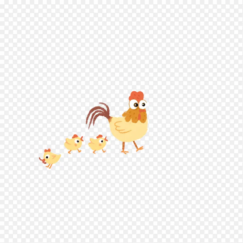 小鸡和鸡妈妈