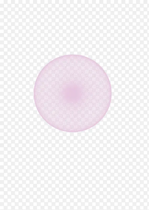 粉色花纹球体