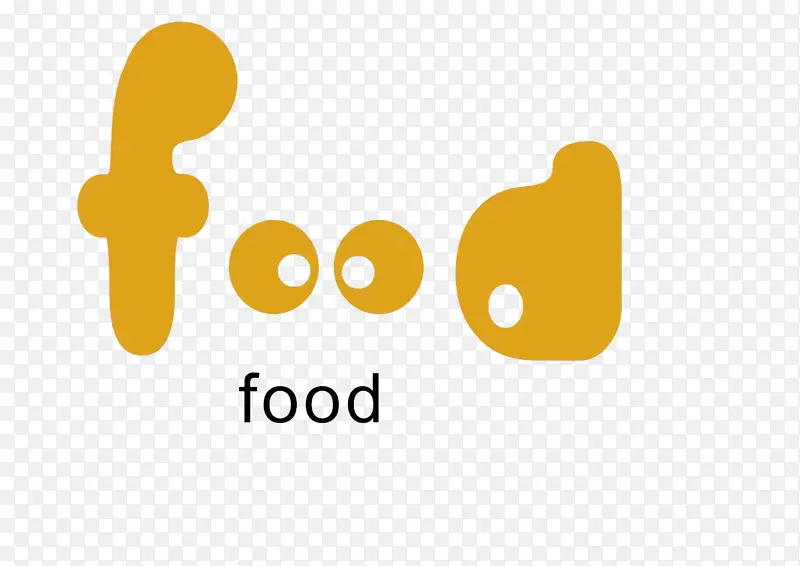 food卡通字体设计