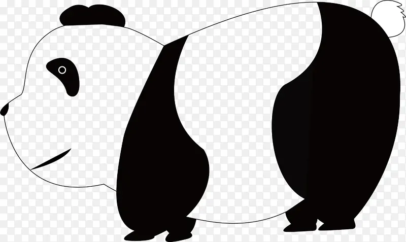 卡通动物熊猫png