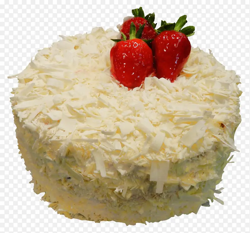 纯白色奶油蛋糕